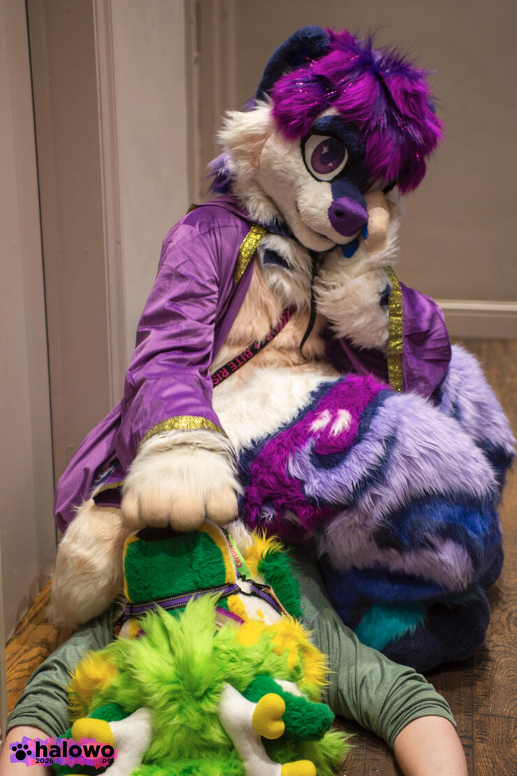 Neo sitting on top of Osprey while booping him Neo sitting on top of Osprey while booping him