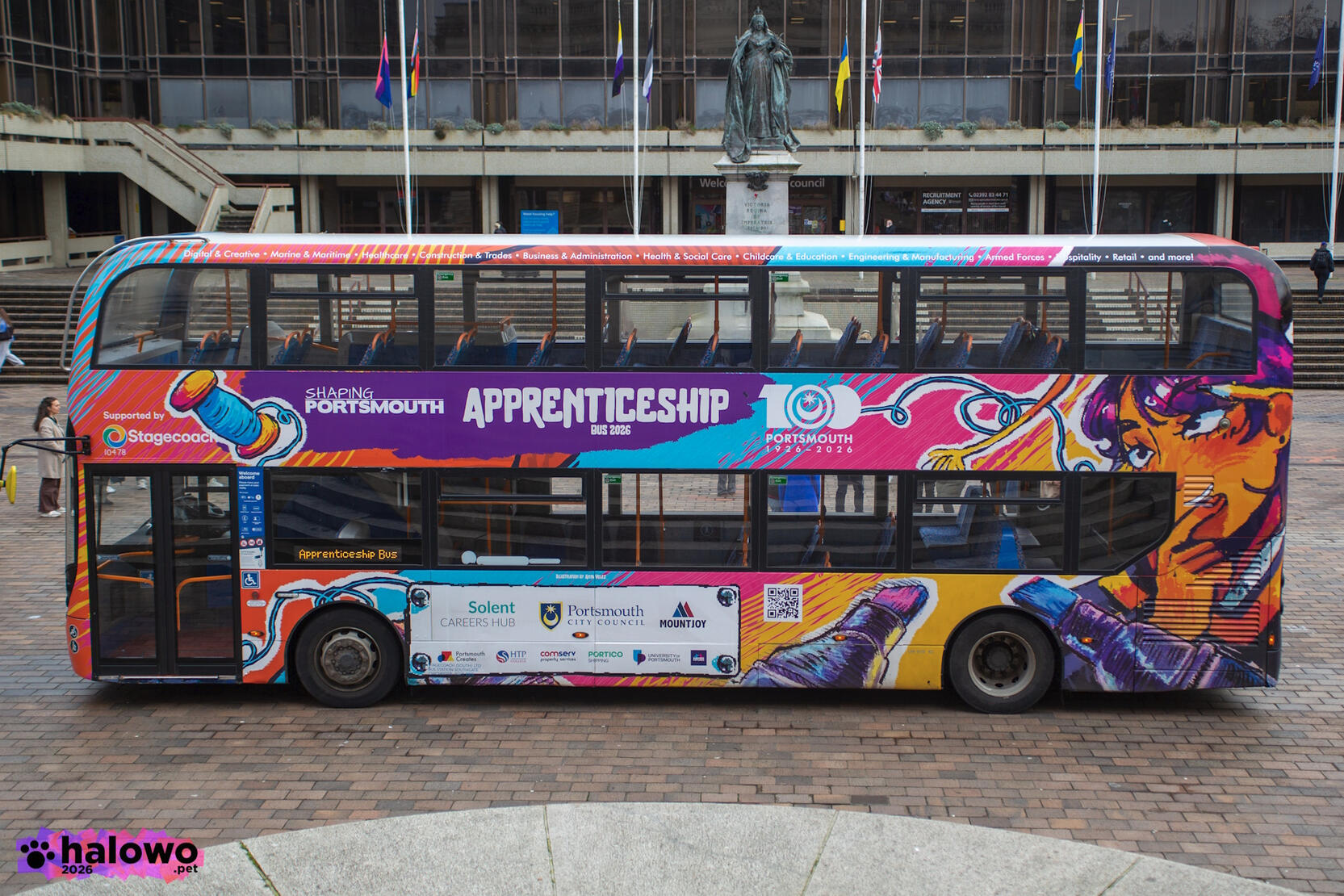Left side of the 2026 Apprenticeship Bus Left side of the 2026 Apprenticeship Bus